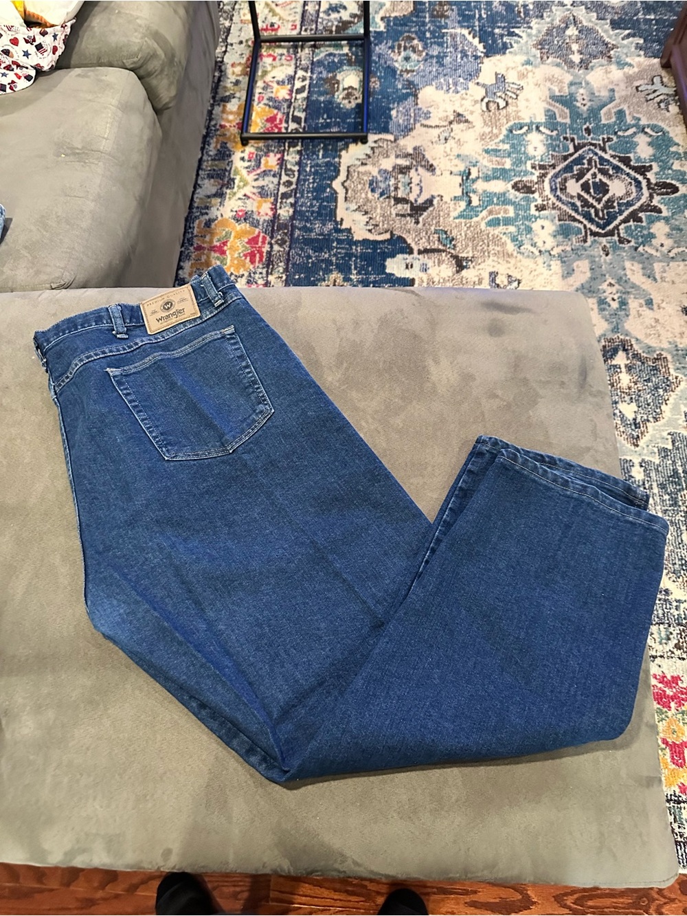Wrangler Men’s Relaxed Fit Jeans - Dark Blue